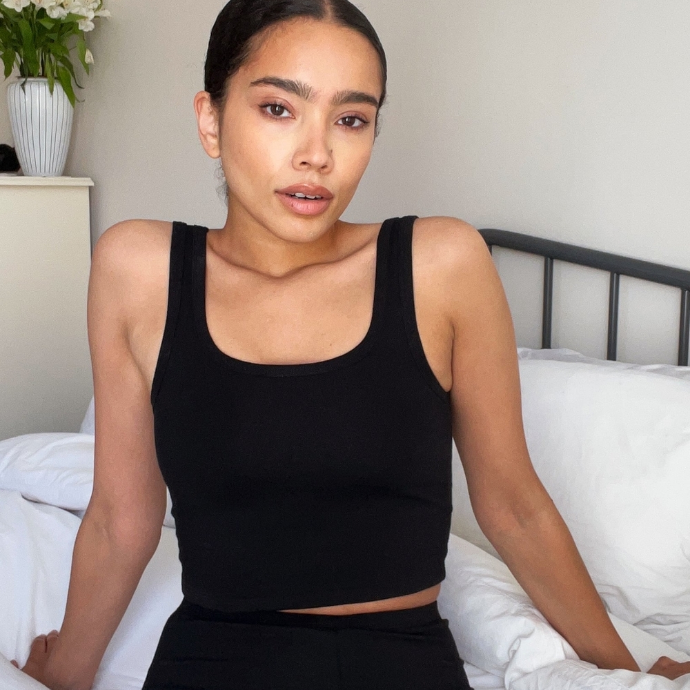 BNWT Soft Focus Crop Cami, Size M